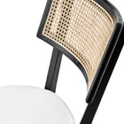 Modway Caledonia Fabric Upholstered Wood Dining Chair Set of 2