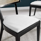 Modway Caledonia Fabric Upholstered Wood Dining Chair Set of 2