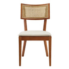 Modway Caledonia Fabric Upholstered Wood Dining Chair Set of 2