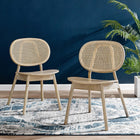 Modway Malina Wood Dining Side Chair Set of 2