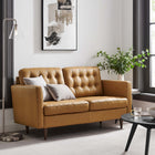 Modway Exalt Tufted Leather Loveseat