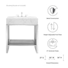 Modway Gridiron 30" Bathroom Vanity