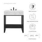 Modway Gridiron 30" Bathroom Vanity