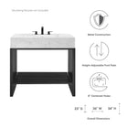 Modway Gridiron 36" Bathroom Vanity
