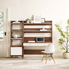 Modway Bixby 2-Piece Wood Office Desk and Bookshelf - 20.5"W Book Shelves
