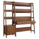 Modway Bixby 2-Piece Wood Office Desk and Bookshelf  