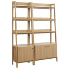 Modway Bixby Wood Bookshelves Set of 2  