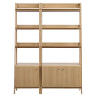 Modway Bixby Wood Bookshelves Set of 2