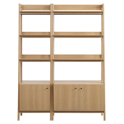Modway Bixby Wood Bookshelves Set of 2  