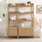 Modway Bixby Wood Bookshelves Set of 2