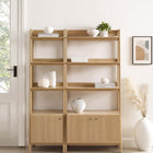 Modway Bixby Wood Bookshelves Set of 2