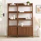 Modway Bixby Wood Bookshelves Set of 2