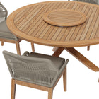 Modway Wellspring 5-Piece Outdoor Patio Teak Wood Dining Set