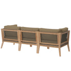 Modway Clearwater Outdoor Patio Teak Wood Sofa
