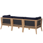 Modway Clearwater Outdoor Patio Teak Wood Sofa