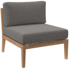 Modway Clearwater 5-Piece Outdoor Patio Teak Wood Sectional Sofa