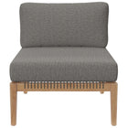 Modway Clearwater 5-Piece Outdoor Patio Teak Wood Sectional Sofa