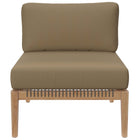 Modway Clearwater 5-Piece Outdoor Patio Teak Wood Sectional Sofa