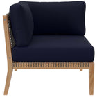 Modway Clearwater 5-Piece Outdoor Patio Teak Wood Sectional Sofa