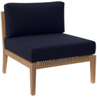Modway Clearwater 5-Piece Outdoor Patio Teak Wood Sectional Sofa