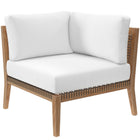 Modway Clearwater 5-Piece Outdoor Patio Teak Wood Sectional Sofa