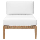 Modway Clearwater 5-Piece Outdoor Patio Teak Wood Sectional Sofa