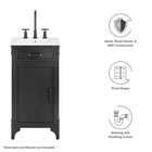 Modway Steamforge 18" Bathroom Vanity Cabinet (Sink Basin Not Included)