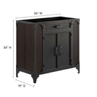 Modway Steamforge 36" Bathroom Vanity Cabinet (Sink Basin Not Included)