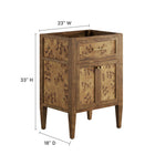 Modway Elysian 24" Wood Bathroom Vanity Cabinet (Sink Basin Not Included)