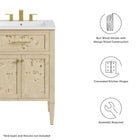 Modway Elysian 24" Wood Bathroom Vanity Cabinet (Sink Basin Not Included)