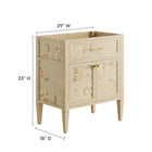 Modway Elysian 30" Bathroom Vanity Cabinet (Sink Basin Not Included)