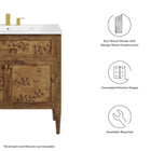 Modway Elysian 36" Wood Bathroom Vanity Cabinet (Sink Basin Not Included)