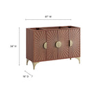 Modway Daylight 48" Single Sink Compatible (Not Included) Bathroom Vanity Cabinet