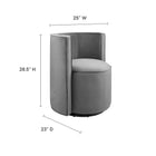 Modway Della Performance Velvet Fabric Swivel Chair