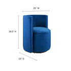 Modway Della Performance Velvet Fabric Swivel Chair