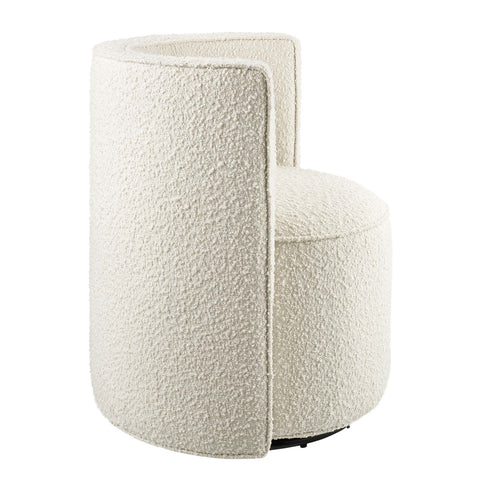Modway Della Boucle Fabric Swivel Chair  