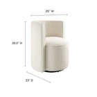 Modway Della Boucle Fabric Swivel Chair