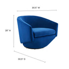 Modway Series Performance Velvet Fabric Swivel Chair
