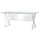Modway Sector 71" Glass Top Glass Office Desk