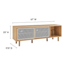 Modway Kurtis 67" TV and Vinyl Record Stand