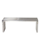 Modway Gridiron Medium Stainless Steel Bench