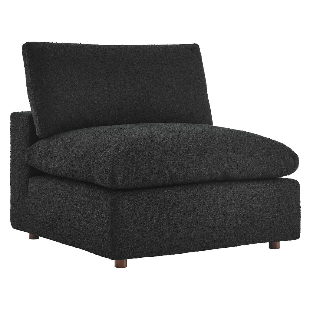 Modway Commix Down Filled Overstuffed Boucle Fabric Armless Chair  