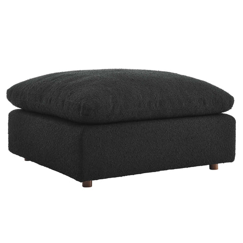 Modway Commix Down Filled Overstuffed Boucle Fabric Ottoman  