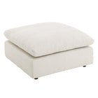 Modway Commix Down Filled Overstuffed Boucle Fabric Ottoman