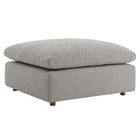 Modway Commix Down Filled Overstuffed Boucle Fabric Ottoman  
