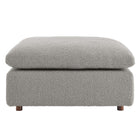 Modway Commix Down Filled Overstuffed Boucle Fabric Ottoman