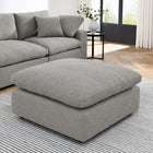 Modway Commix Down Filled Overstuffed Boucle Fabric Ottoman