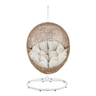 Modway Encase Outdoor Patio Rattan Swing Chair