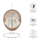 Modway Encase Outdoor Patio Rattan Swing Chair