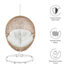 Modway Encase Outdoor Patio Rattan Swing Chair